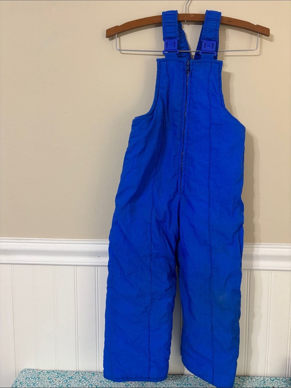 Vintage Kids Snow Bib Overalls, Size: 4T